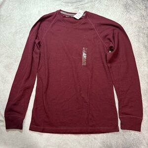 Boys Sun + Stone Burgundy Long Sleeve Shirt